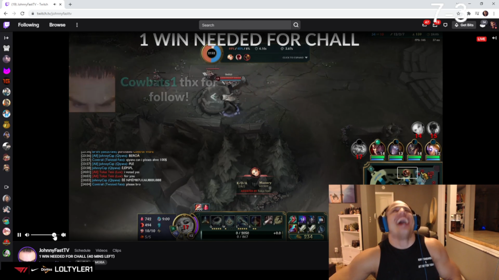 Egy győzelem választotta el a streamert a Challengertől - Tyler1 végignézte