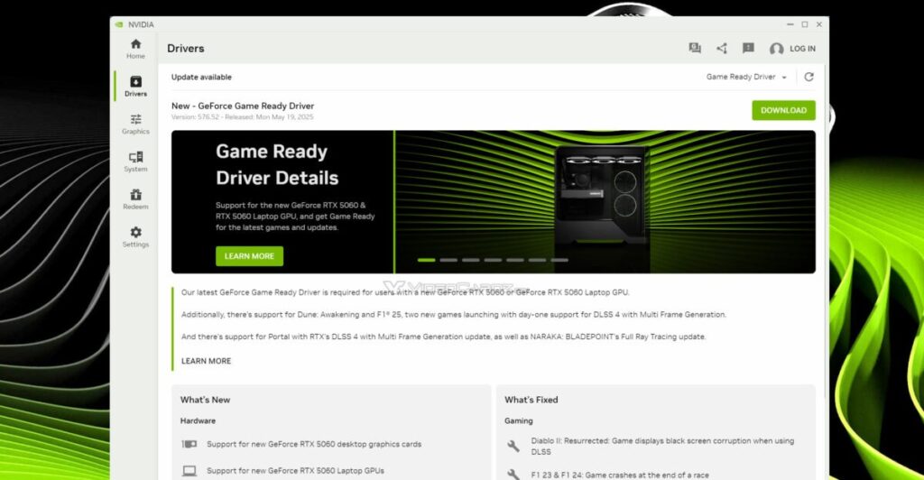 Régóta kért fejlesztést hozott el az Nvidia App új verziója