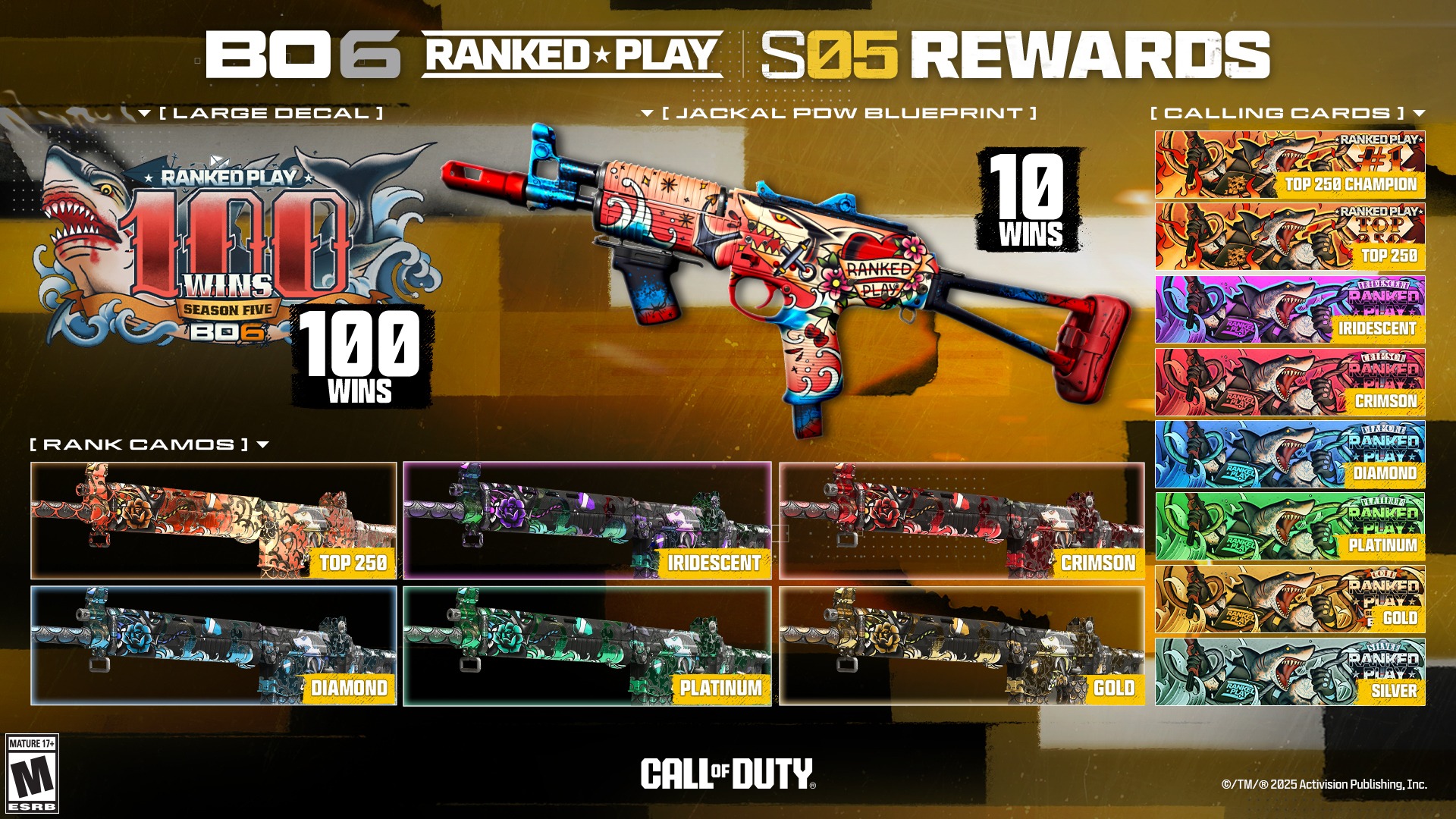 Black Ops 6 Ranked jutalmak