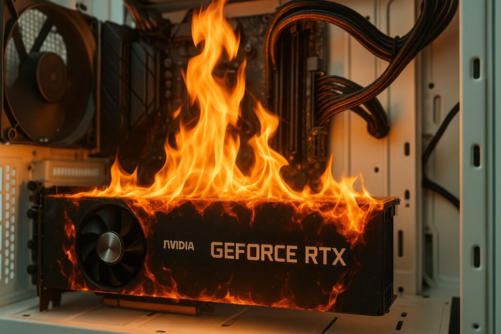 Tovább égnek az Nvidia kártyák: egy RTX 3060 Ti füstölt most el