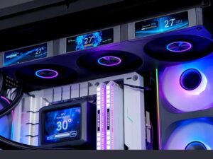 Nem egy, hanem NÉGY kijelzővel támad ez a CPU hűtő
