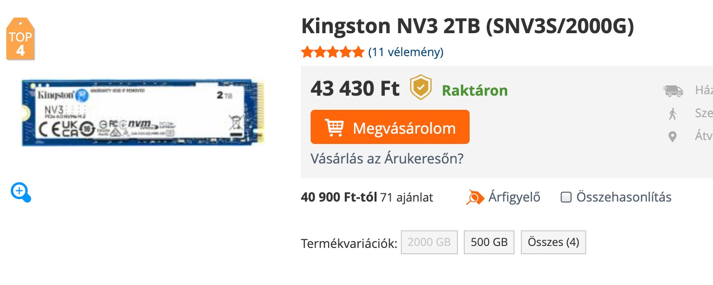 Kingston NV3 SSD